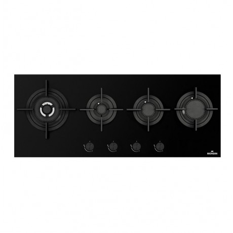 MONDIN CI104VPIC Μαύρο σε πυρίμαχο κρύσταλλο 100cm Εστία Αερίου MONDIN CI104VPIC Μαύρο σε πυρίμαχο κρύσταλλο 100cm Εστία Αερίου